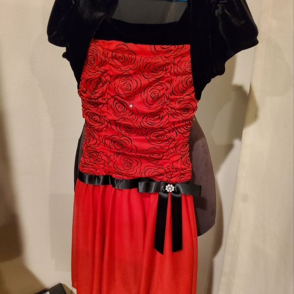 Black and Red Dress - Picture 1 of 3